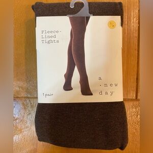 NWT Brown Heather Fleece Lined Tights from Target